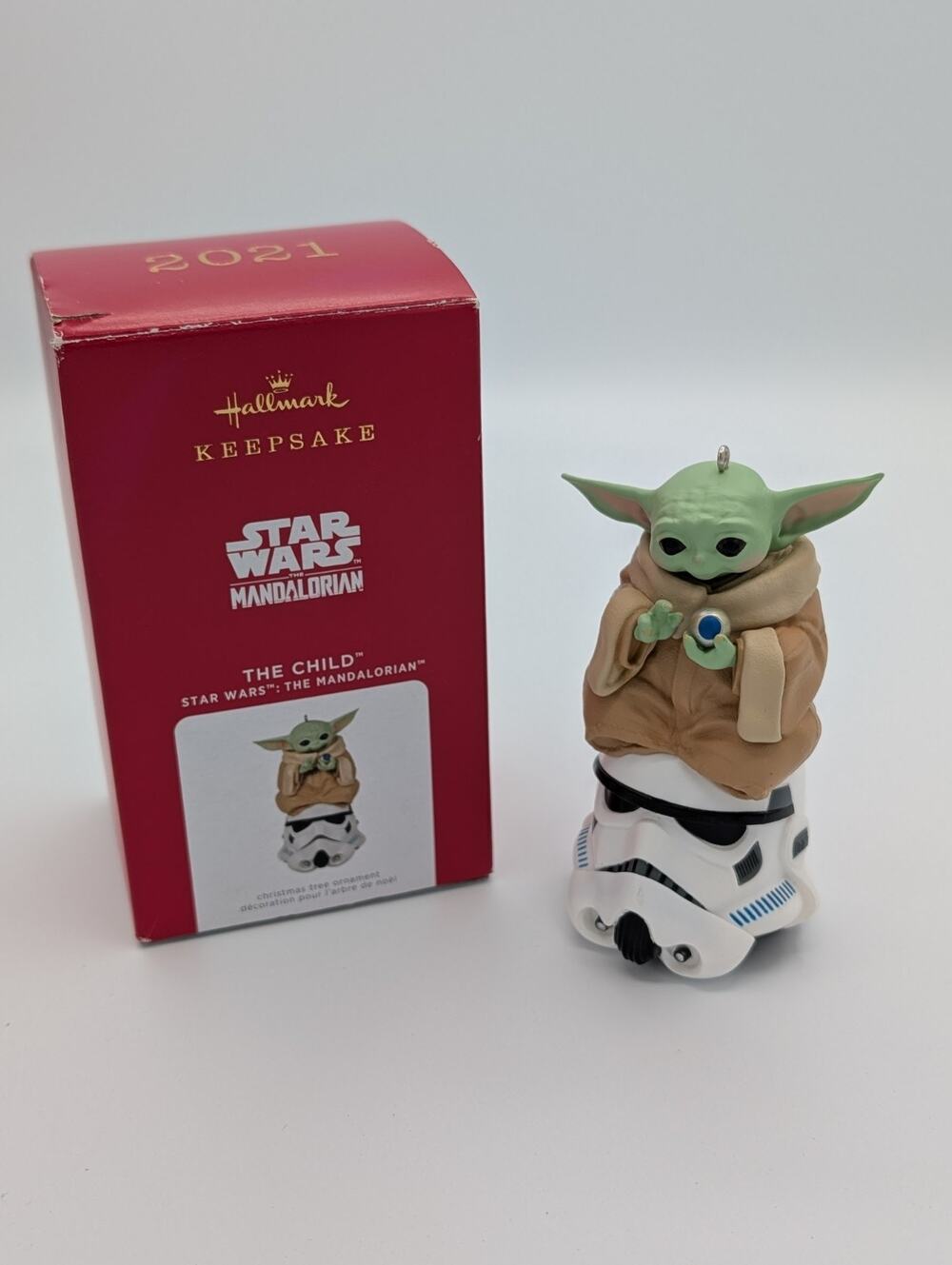 Hallmark 2021 Baby Yoda (Grogu) And Storm Trooper - The Child Christmas Ornament